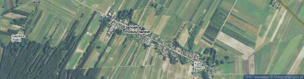 Zdjęcie satelitarne Janowice Poduszowskie ul.